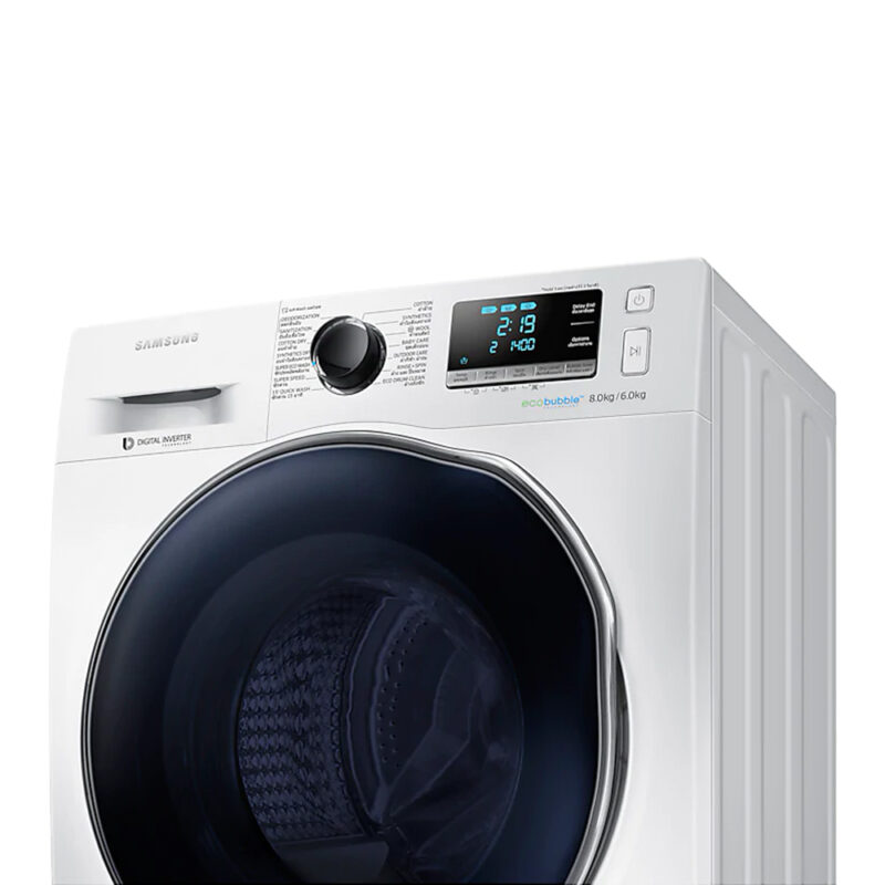 เครื่องซักผ้าฝาหน้า Samsung 8 กก. รุ่น WD80J6410AW
