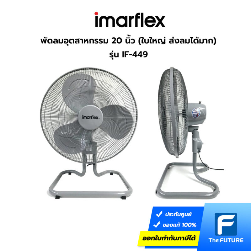 พัดลมอุตสาหกรรม ราคาถูก ลดราคา พัดลม Imarflex 20 นิ้ว