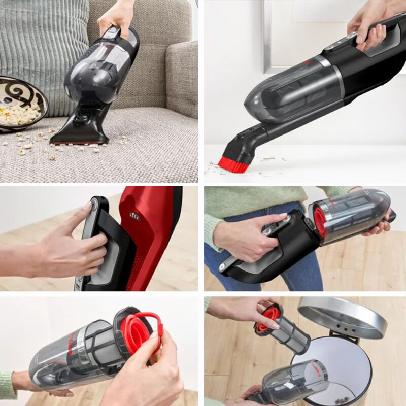เครื่องดูดฝุ่น Bosch รุ่น BBH3ZOO28 สีแดง - ดูดฝุ่นบนโซฟา ดูดฝุ่นที่เบาะ