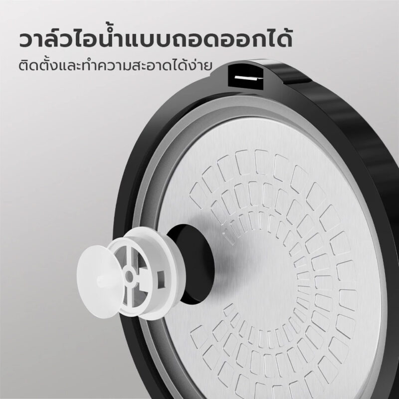GAABOR หม้อหุงข้าว 1 ลิตร รุ่น RC20M-YE01A - วาล์วไอน้ำแบบถอดได้